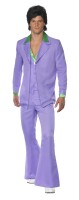 Vorschau: Disco Anzug Lavendel 70er Jahre Für Herren