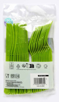 Preview: Green lime cutlery set 24 pieces