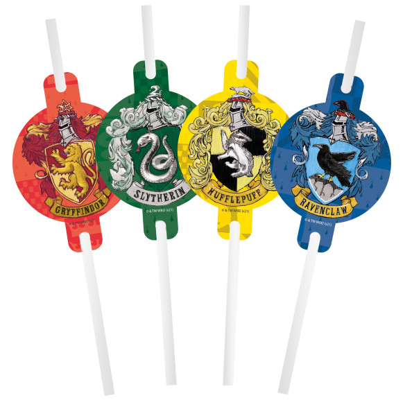 4 Magical Hogwarts FSC straws