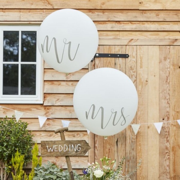 2 ballons Landliebe Wedding XL 91cm