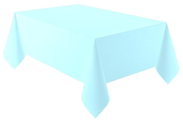 Sky blue Eco tablecloth 2.74m
