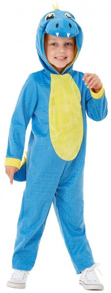 Blue dinosaur plush costume for children 2