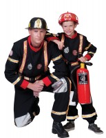 Vista previa: Disfraz de bombero Vincent para niño