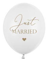 Vorschau: 50 Ballons Just Married weiß 30 cm