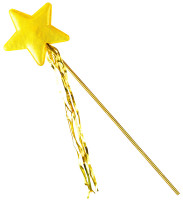 Preview: Fairy wand with star yellow
