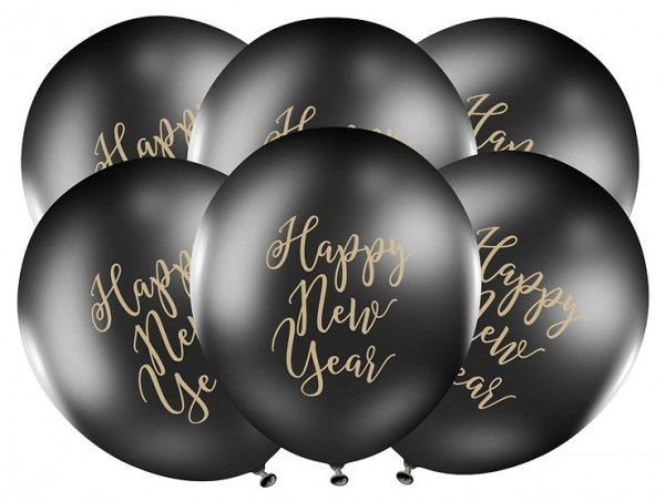 6 New Year Party Luftballons 30cm 3