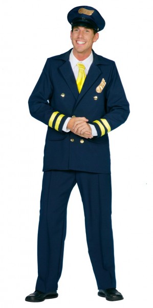 Disfraz de piloto de línea aérea Lukas para hombre