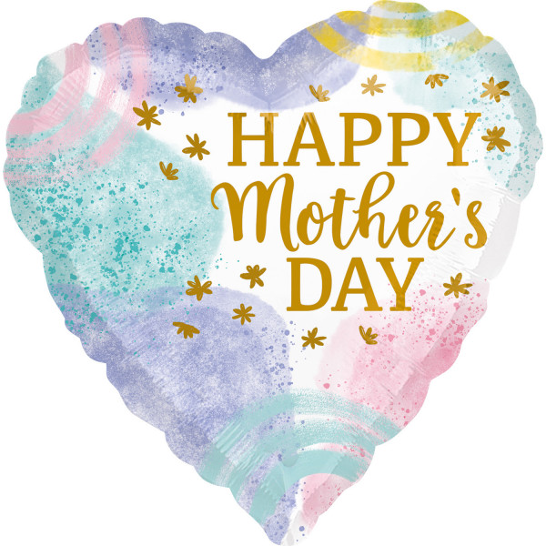 Mother's Day greetings watercolor foil balloon 45cm