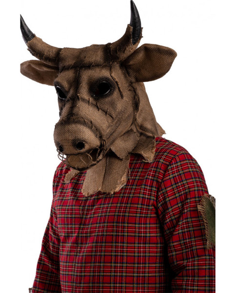 Máscara de toro con mandíbula móvil.