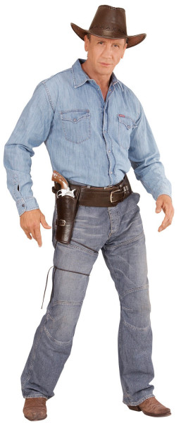 Porte-pistolet Cowboy en cuir synthétique