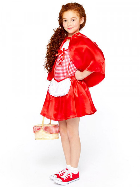 Kostium czerwony kapturek dla dziewczynki