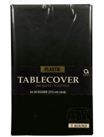 Vorschau: Kunststoff Tischdecke Juna schwarz 2,1m