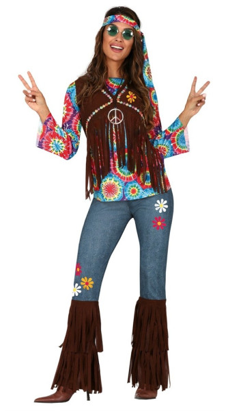 Disfraz de Lea para niña hippie