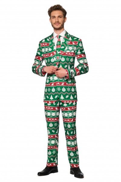 Suitmeister party suit Christmas Green Nordic