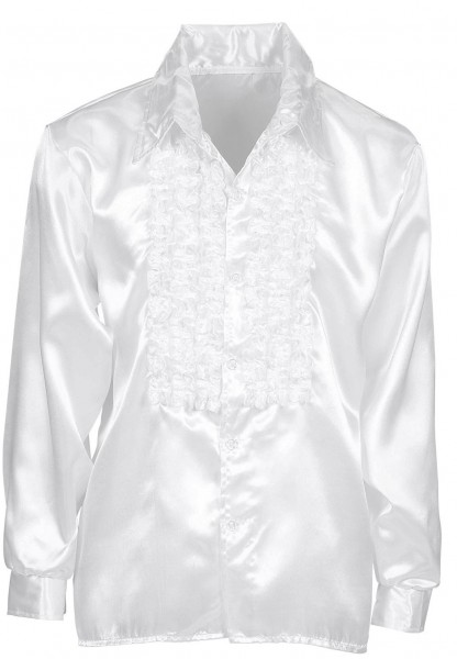Biała koszula z falbanami Classico