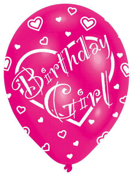 6 uroczych balonów urodzinowych dla dziewczynek 27,5 cm 3