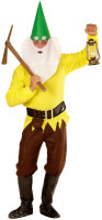 Vista previa: Disfraz de gnomo de jardín amarillo Gunther para hombre