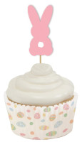 Aperçu: 12 Cupcake Topper Lapin de Pâques