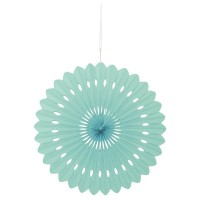 Preview: Decorative fan flower mint green 40cm