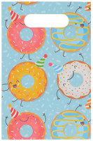 Vista previa: 10 bolsas regalo Happy Donut 23cm