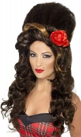 Brown Amy Rehab Wig With Flower