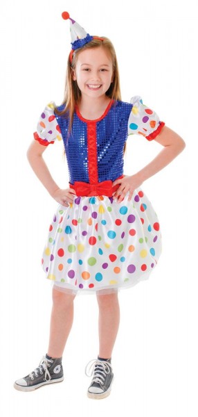 Funny clown Fiona child costume