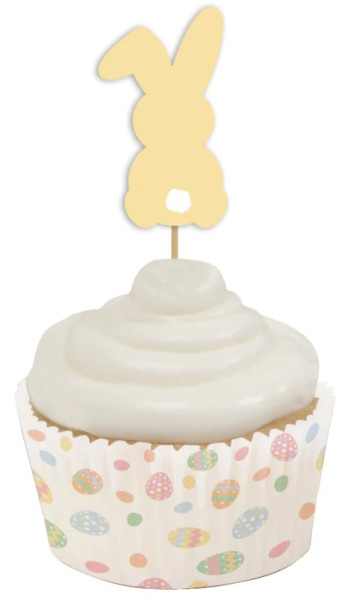 12 Easter Bunny Cupcake Topper 4