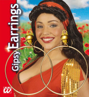 Preview: Oriental hoop earrings gold