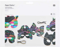 Vista previa: 6 máscaras de papel raspador FSC