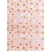 Preview: Paper patch paper sheets dots pink 30x42cm