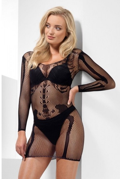 Sexy skeleton mesh shirt for women