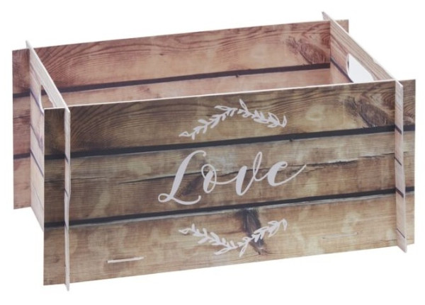 Fairy tale wedding wooden look box
