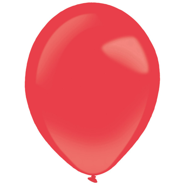 50 balonów lateksowych jabłkowo-czerwone 27,5 cm