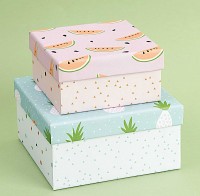 Preview: Round gift box to design yourself 13x6.5cm