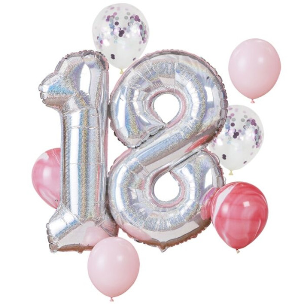 Sparkling 18th Birthday foil balloon 1.02m