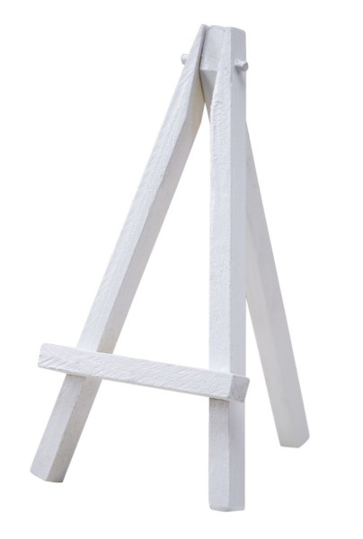 3 place card holders easel white 12cm