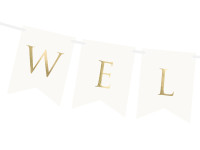 Preview: DIY welcome garland white 95cm