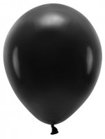 Vorschau: 100 Eco Pastell Ballons schwarz 26cm