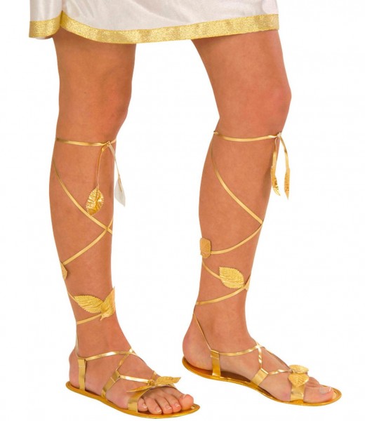Roman gold sandals