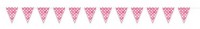 Aperçu: Chaîne de fanions Tiana Pink Dotted 365cm