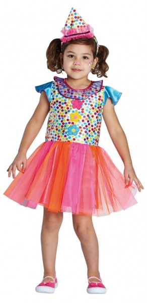 Little princess clown child costume