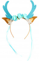 Preview: Reindeer Ice Crystal & Flowers Headband