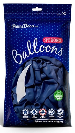 50 party star balloons royal blue 23cm 2
