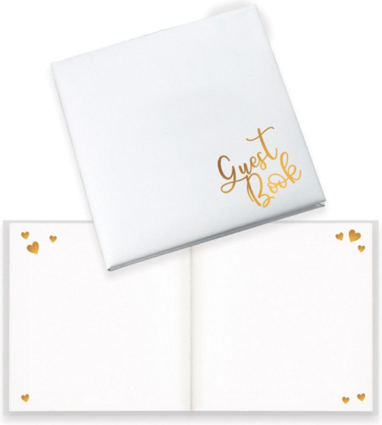 Guest book Golden Heart 22cm