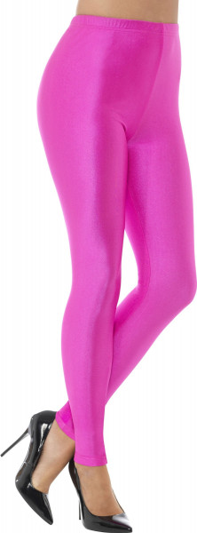 Różowe legginsy disco w stylu disco