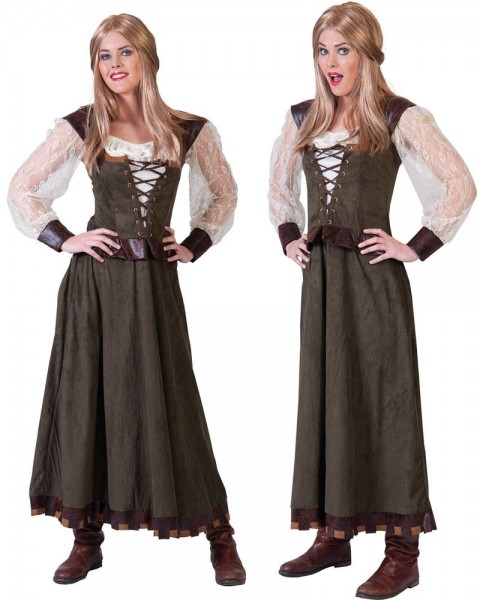 Disfraz de mujer medieval Amadea