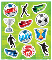 12 football friends stickers