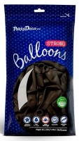 Oversigt: 20 Partystar metalliske balloner brun 23 cm