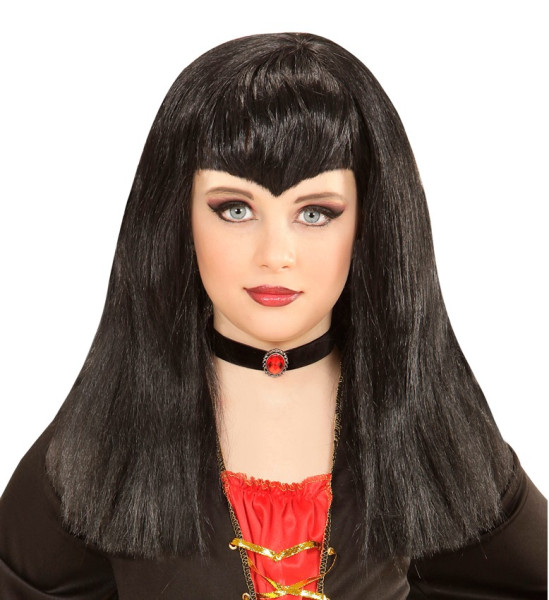 Black vampire wig Aldina