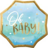 Oh baby palloncino foil blu 55cm